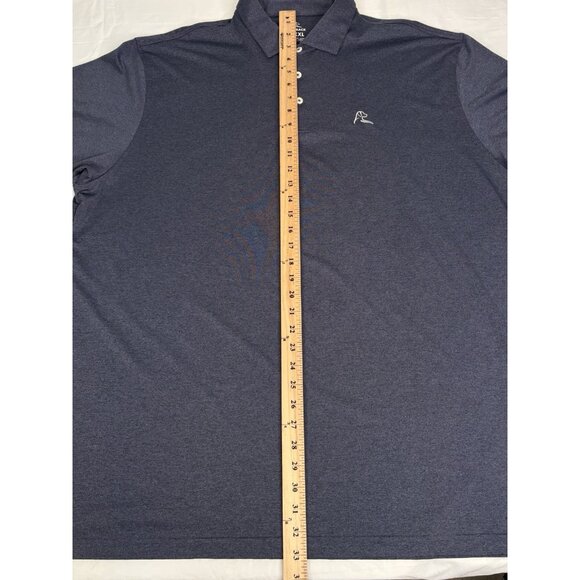 RHOBACK Golf Polo Mens 3XL Heather Blue Performance Stretch Short Sleeve Shirt - Picture 9 of 12